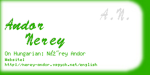 andor nerey business card